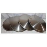 4 New Aluminum 4900 Racing Disc Hub Caps 14'