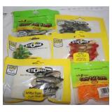 6 New Packages of Rubber Fishing Lures