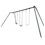 Vintage Metal Swing set 10' H x 13' W x 22' D