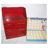 2 Metal Tool boxes: