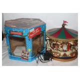 Holiday Merry go Round in Box, Works