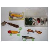 Fishing Lures: Rattlers, Jitterbug, Glass eye,..