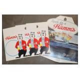 Reach for Hamm's, & Hamm's Beer Bear Display Sign