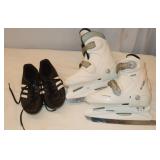 Kids Glider 500 Ice Skates & Adidas Cleats;
