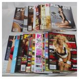 21 Playboy Magazines w/ Centerfolds: