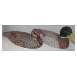 Pair of 1986 Mallard Decoys; Tails have minor