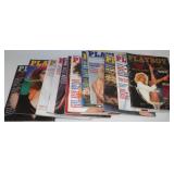 12) 1985 Playboy Magazines w/ Centerfold