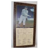 Barney Johnson Hall of Fame Baseball Plaque;