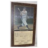 Lou Gehrig Hall of Fame Baseball Plaque;