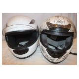 2 Full Face Helmets: Edge Size M & TMS Size L