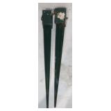 2) 36' Metal Fence Post Spikes