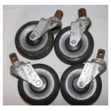 4 Caster Wheels 5'