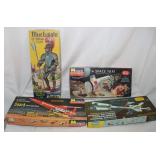 4 Opened Vintage Model Kits: