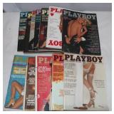 12) 1978 Playboy Magazine w/ Centerfolds;