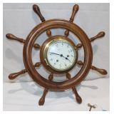 'Schatz' Royal Mariner Ship Bell Clock WORKS w/key