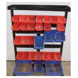 Wall Mount Panel Rack w/ Bins 34'x13'x45'