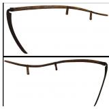 2) 61.5' long Vintage Scythes