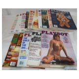 16 Playboy Magazines w/ Centerfolds: