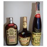3 Sealed Vintage Collectible Liquor Bottles: