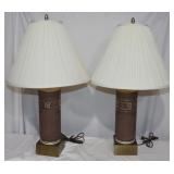 Pair of Mid-Century Modern Table Lamps w/