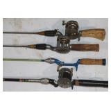 3 Rod & Reel Combos & 1 Pole: