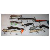 11 Vintage Wooden Lures