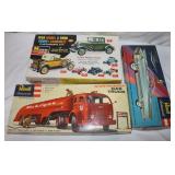 3 Opened Vintage Model  Car Kits: