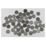 50) 1943 Steel Pennies