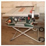 Masterforce 10' Heavy Duty Job Site Table Saw; wor