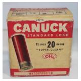 Canuck 20 Ga. 25 Shot Shells