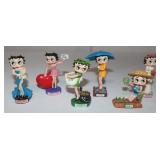 6 Betty Boop Jan-June Danbury Mint Figures w/box;