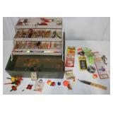 Plano Fishing Tackle Box w/ Tackle, 15.5x9x8'