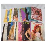 24 Playboy Magazines w/ Centerfolds: