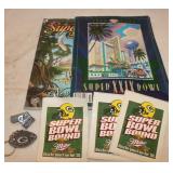 2 Super Bowl Magazines 29th & 31st, Stickers &