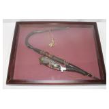 Porcelain Pipe in Shadow Box, Box is 17.5x13x2'