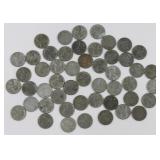 50) 1943 Steel Pennies