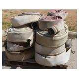 10+ Fire Hoses: 5' Dia, some have fittings