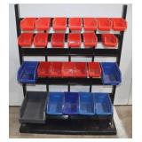 Wall Mount Panel Rack w/ Bins 35.5x11x45.5'