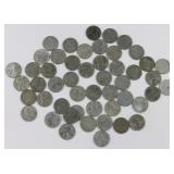 50) 1943 Steel Pennies