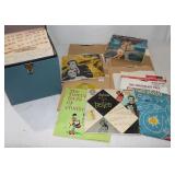 1 Box & 1) 45ï¿½s Record Case With 45 RPM Records.