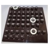 Mid-Century Modern Plastic Wall Calendar;