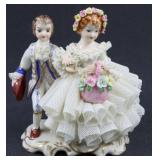 4.5' T Dresden Figurine ï¿½Irish Wedding Childrenï¿½