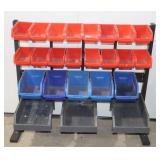 Wall Mount Panel Rack w/ Bins 35.5'x12'x30'
