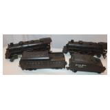 Vintage Lionel Locomotives & 2 Train Cars: