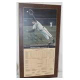 Signed Brooks Robinson Hall of Fame B-ball Plaque;