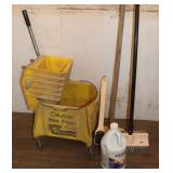 Mop Bucket w/ Scrub Brushes & Degreaser