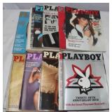 12) Playboy Magazines w/ Centerfolds;