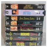 8 Playboy VHS Tapes (5 Are Still Sealed).