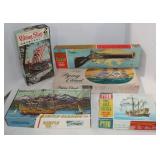 5 Opened Vintage Model Kits: