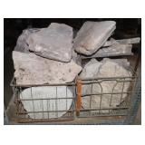 Faux Stone in 2 Milk Crates